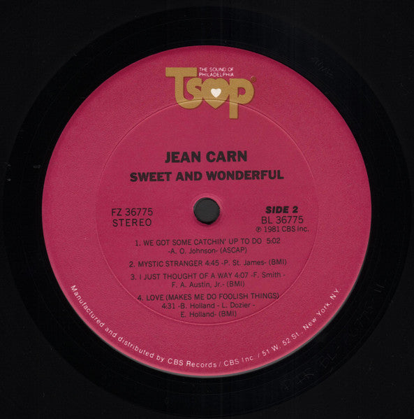 Jean Carn : Sweet And Wonderful (LP, Album)