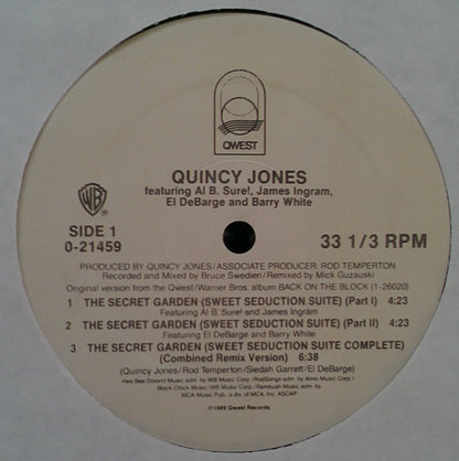 Quincy Jones - The Secret Garden (Sweet Seduction Suite) (12", Maxi)