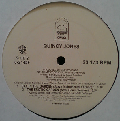 Quincy Jones - The Secret Garden (Sweet Seduction Suite) (12", Maxi)