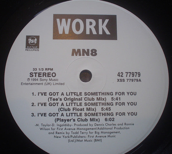 MN8 - I've Got A Little Something For You (12", Single)