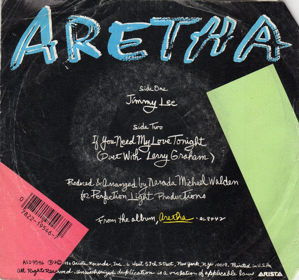 Aretha* : Jimmy Lee (7")