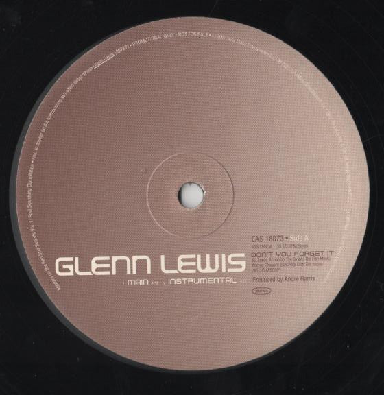 Glenn Lewis - Don't You Forget It (12", Promo)