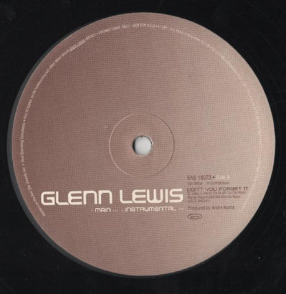 Glenn Lewis - Don't You Forget It (12", Promo)