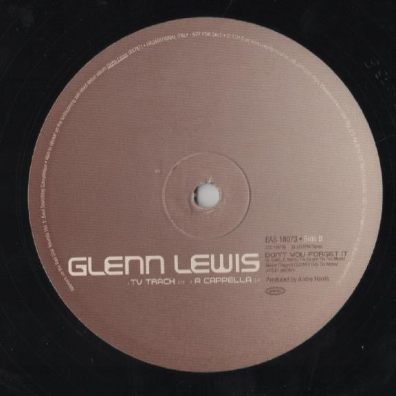 Glenn Lewis - Don't You Forget It (12", Promo)