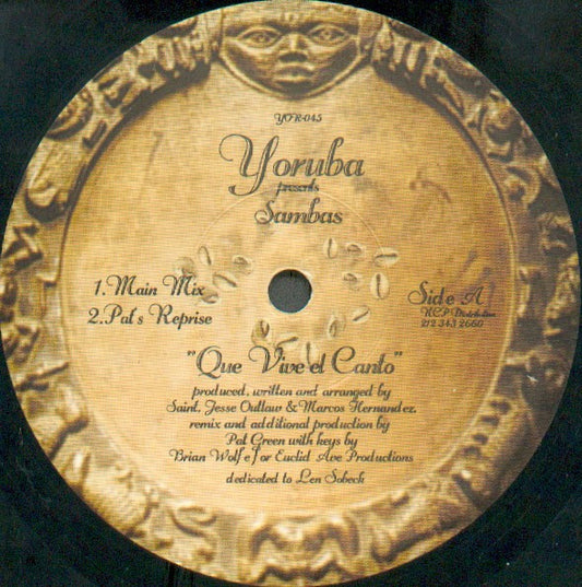 Sambas - Que Vive El Canto (12")