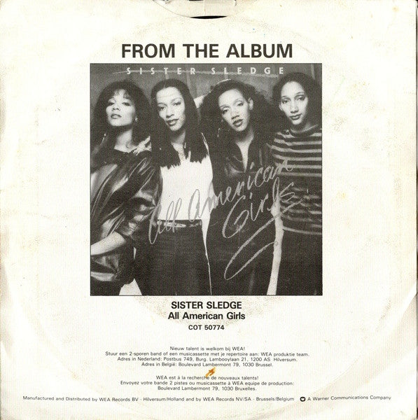 Sister Sledge : All American Girls (7", Single)