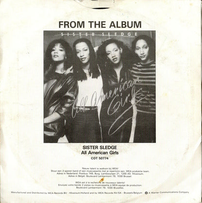 Sister Sledge : All American Girls (7", Single)