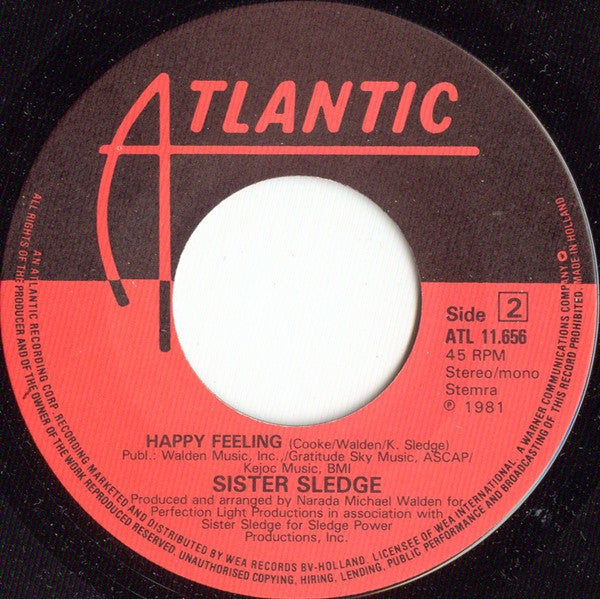Sister Sledge : All American Girls (7", Single)