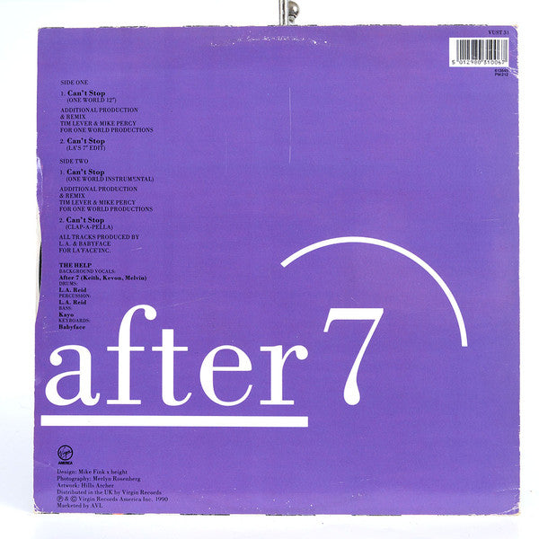 After 7 - Can't Stop (12")