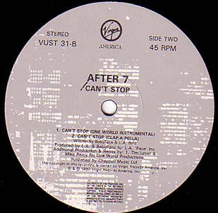 After 7 - Can't Stop (12")