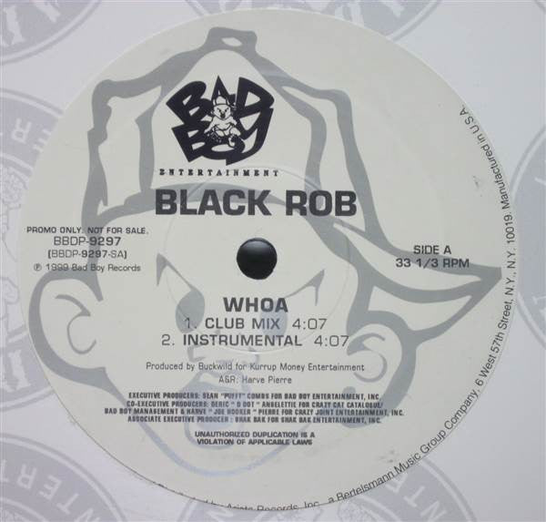 Black Rob - Whoa! (12", Promo)