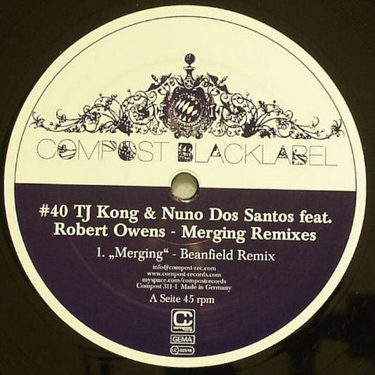 TJ Kong & Nuno Dos Santos Feat. Robert Owens - Merging Remixes (12")