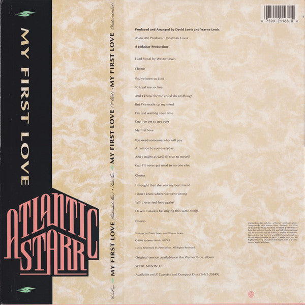 Atlantic Starr - My First Love (12", Maxi)