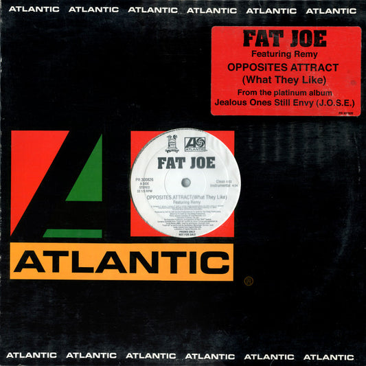 Fat Joe Featuring Remy Martin : Opposites Attract (What They Like) (12", Promo)
