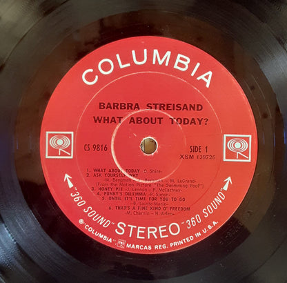 Barbra Streisand : What About Today? (LP, Album, San)