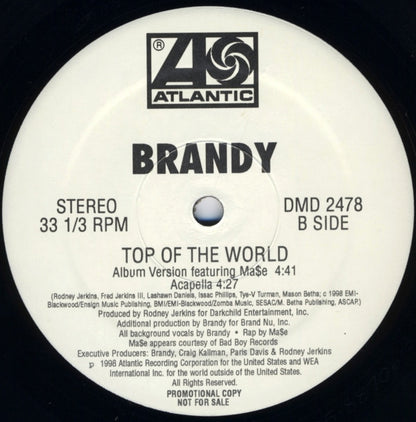 Brandy (2) : Top Of The World (12", Promo)
