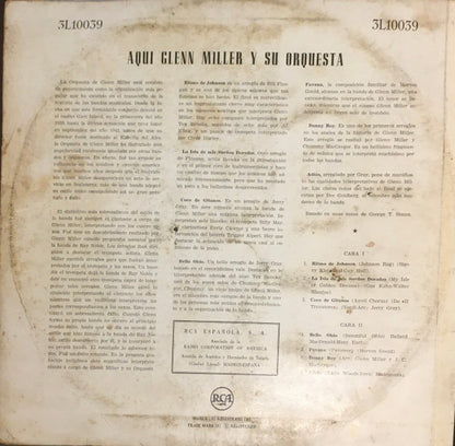 Glenn Miller And His Orchestra : Aquí Glenn Miller Y Su Orquesta (LP, Comp)