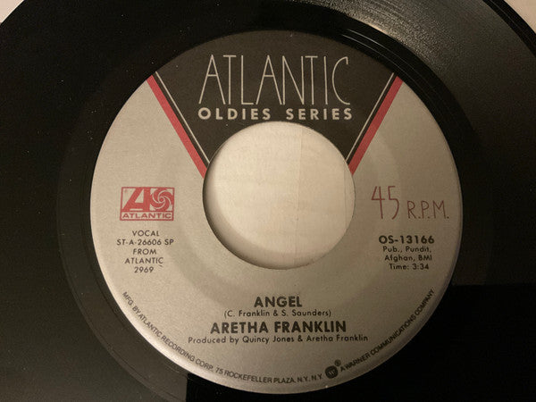 Aretha Franklin : Angel / Master Of Eyes (7", Single, RE, Sil)