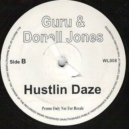 Donell Jones & Guru : Take It There / Hustlin Daze (12", Unofficial)
