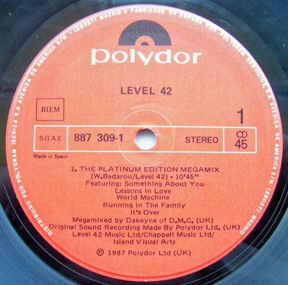 Level 42 - The Platinum Edition Megamix (12")