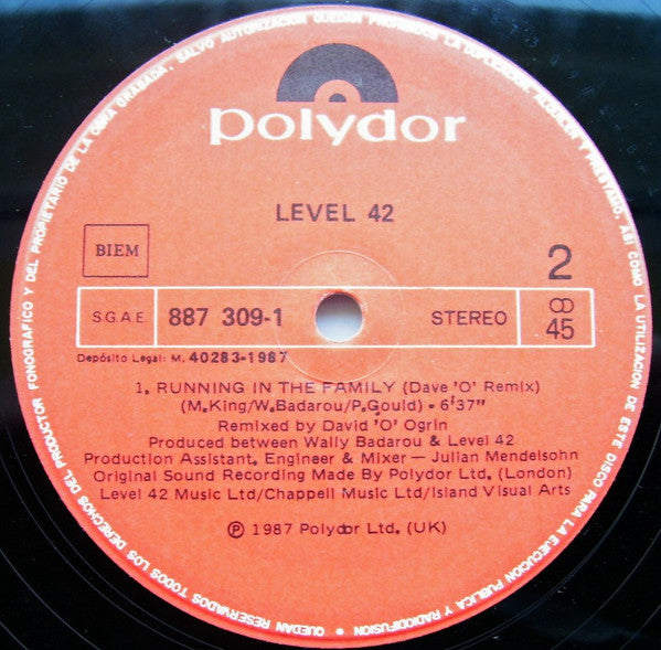 Level 42 - The Platinum Edition Megamix (12")