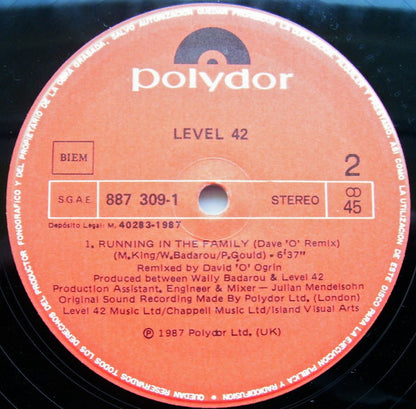 Level 42 - The Platinum Edition Megamix (12")