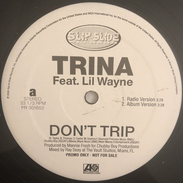 Trina Featuring Lil Wayne : Don't Trip (12", Single)