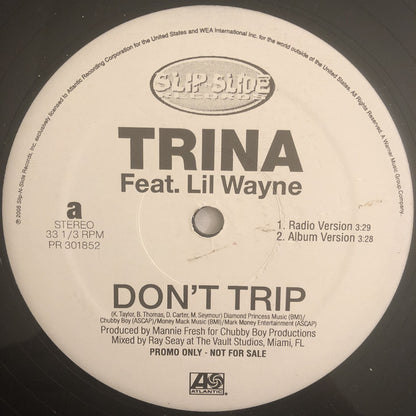 Trina Featuring Lil Wayne : Don't Trip (12", Single)