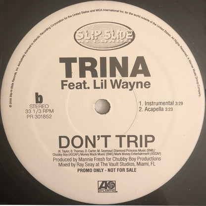 Trina Featuring Lil Wayne : Don't Trip (12", Single)