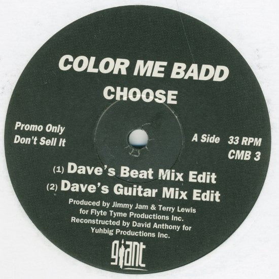 Color Me Badd : Choose (12", Promo)