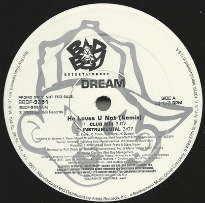 Dream - He Loves U Not (Remix) (12", Single, Promo)