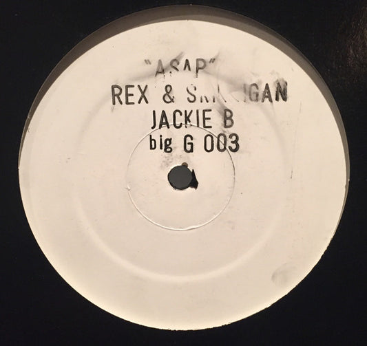 Rex & Skilligan Featuring Jackie B.  - ASAP (12", Promo, W/Lbl, Sta)
