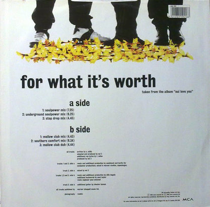 Oui 3 : For What It's Worth (Soulpower Mix) (12", Single)