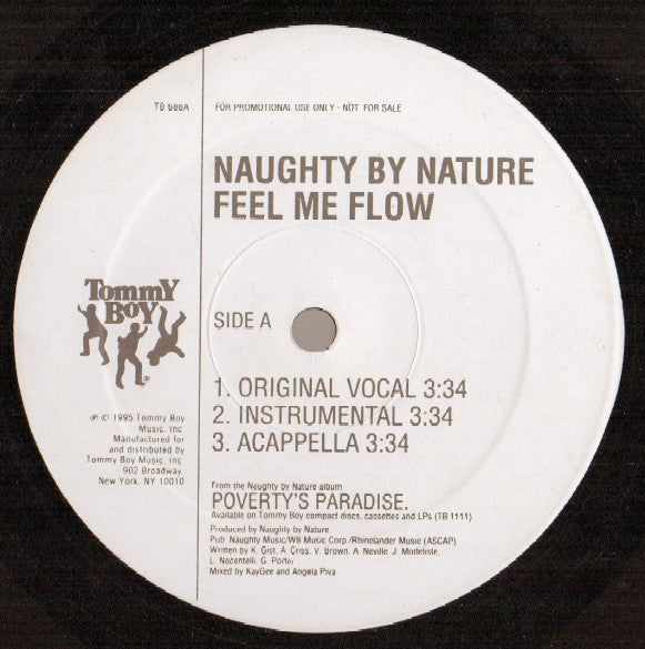 Naughty By Nature - Feel Me Flow / Craziest (12", Promo)
