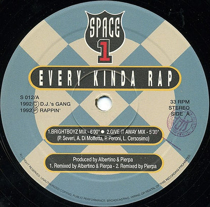 Space 1 - Every Kinda Rap (Remix) (12")