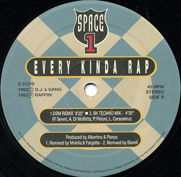 Space 1 - Every Kinda Rap (Remix) (12")