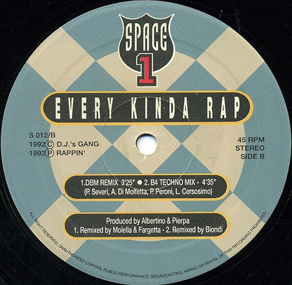 Space 1 - Every Kinda Rap (Remix) (12")