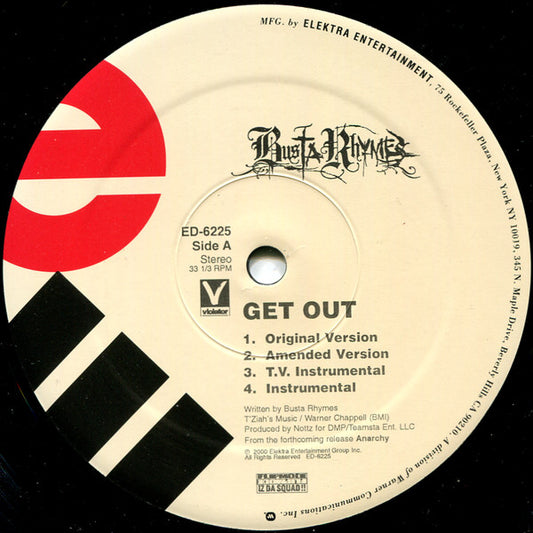 Busta Rhymes : Get Out (12")