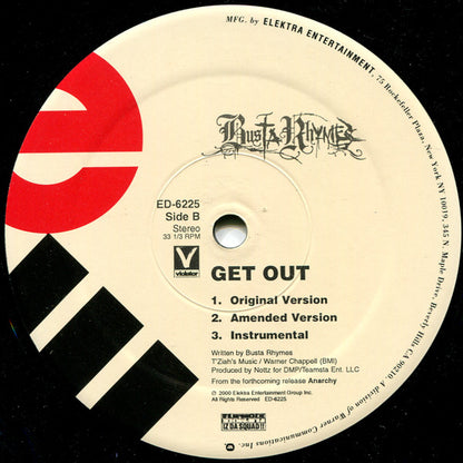 Busta Rhymes : Get Out (12")