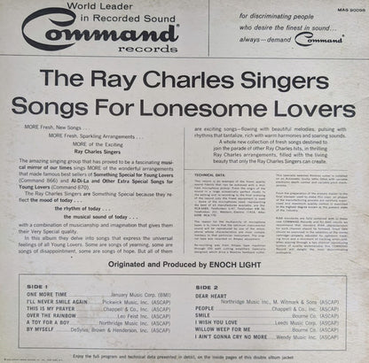 The Ray Charles Singers - Songs For Lonesome Lovers (LP, Album, Mono, Club, Gat)