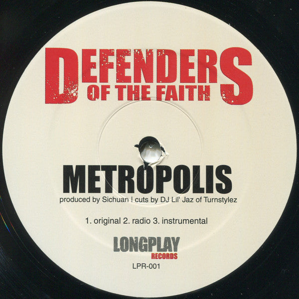 Saukrates & Kardinal Offishall / Defenders Of The Faith (3) : Doin' It / Metropolis (12")