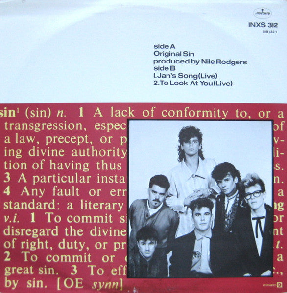 INXS : Original Sin (12")