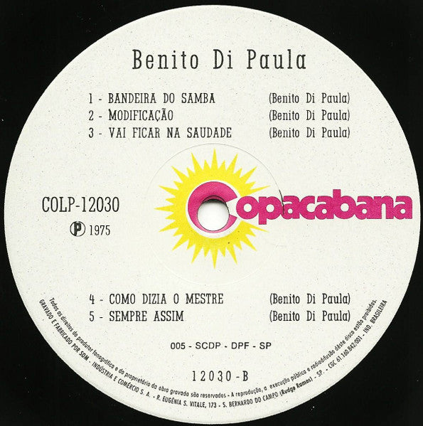 Benito Di Paula - Benito Di Paula (LP, Album)