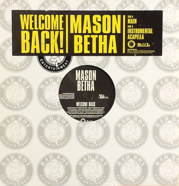 Mason Betha - Welcome Back (12")