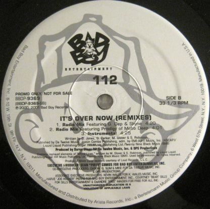 112 - It's Over Now (Remixes) (12", Promo)