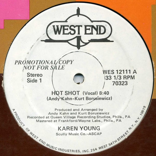 Karen Young : Hot Shot (12", Promo)
