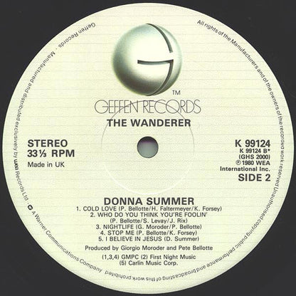 Donna Summer : The Wanderer (LP, Album)