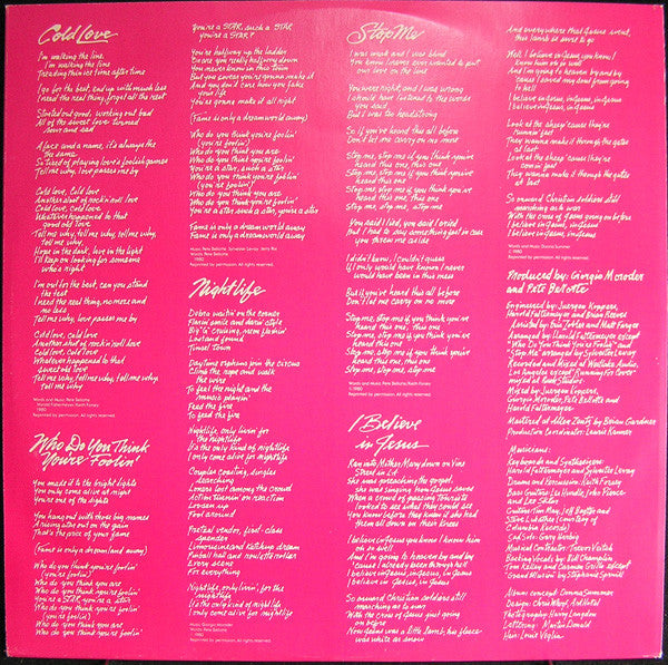 Donna Summer : The Wanderer (LP, Album)