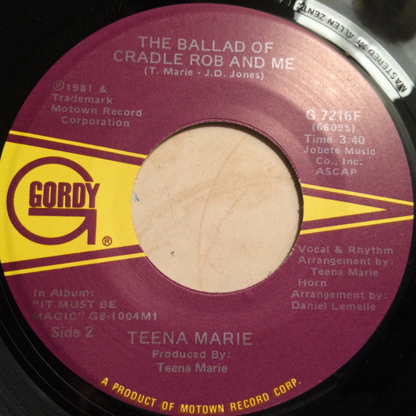 Teena Marie : Portuguese Love (7", Single)