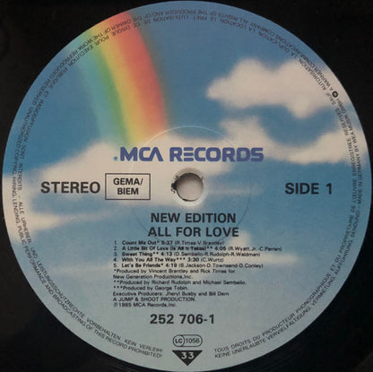 New Edition : All For Love (LP, Album)
